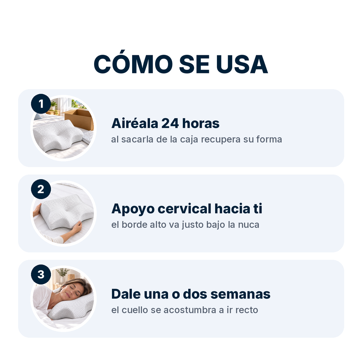Cómo se usa la almohada Nocta