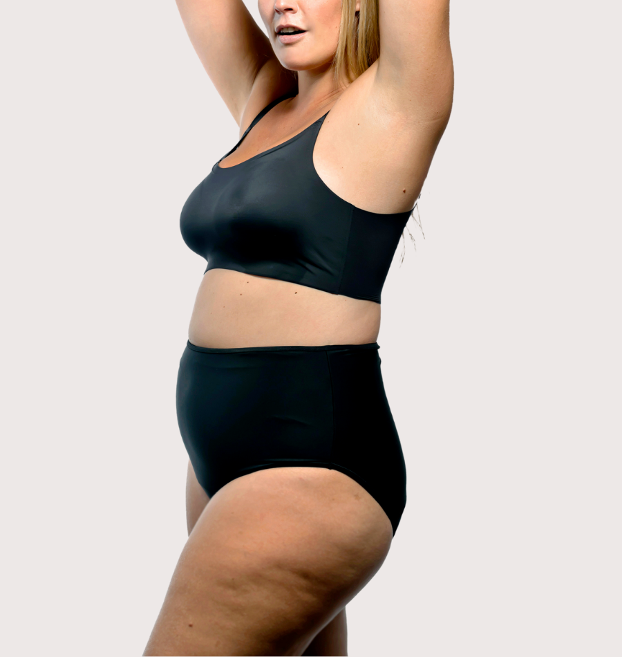 Bikini menstrual de cintura alta
