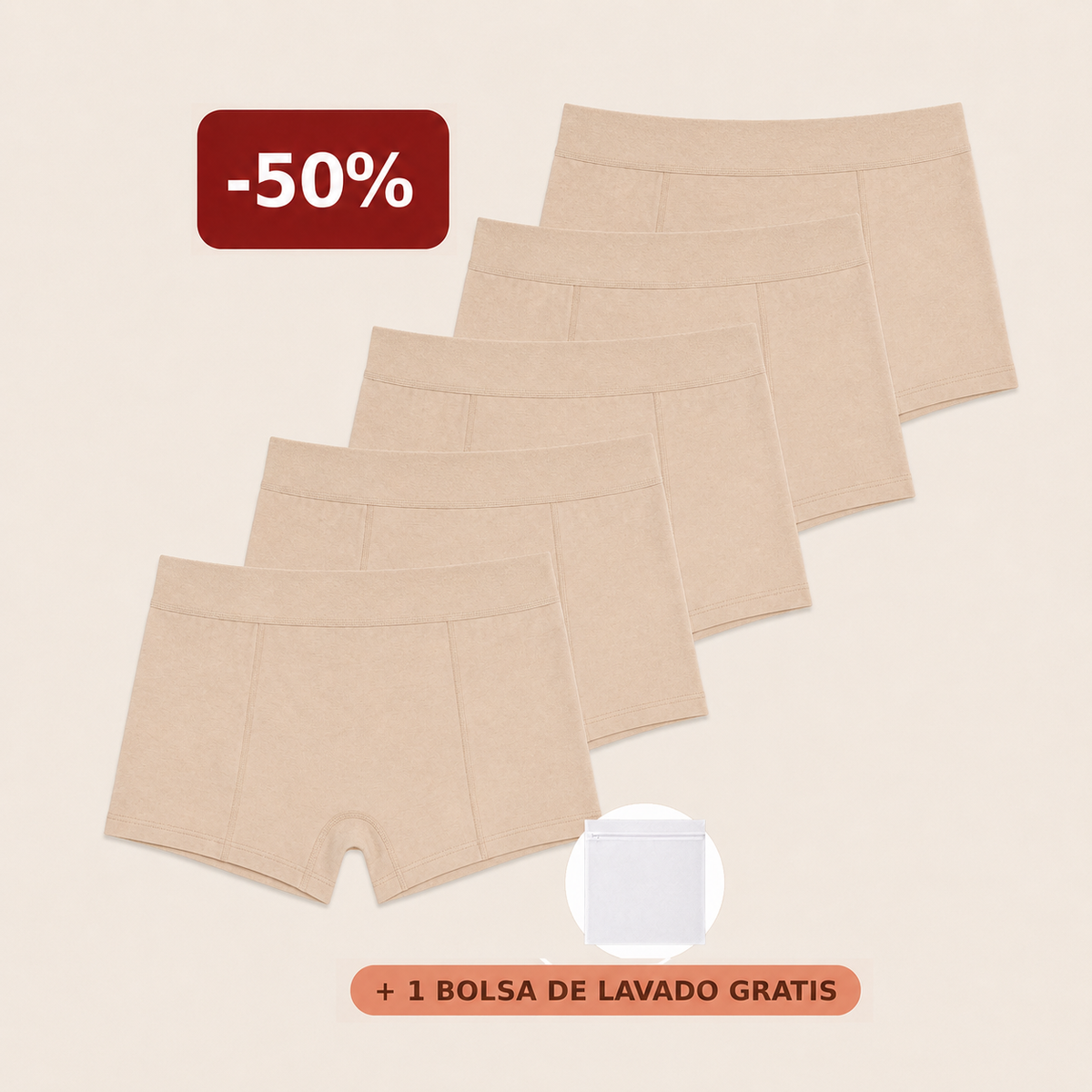 Rosa's Boxer — Boxer Antifugas (Pack de 5)
