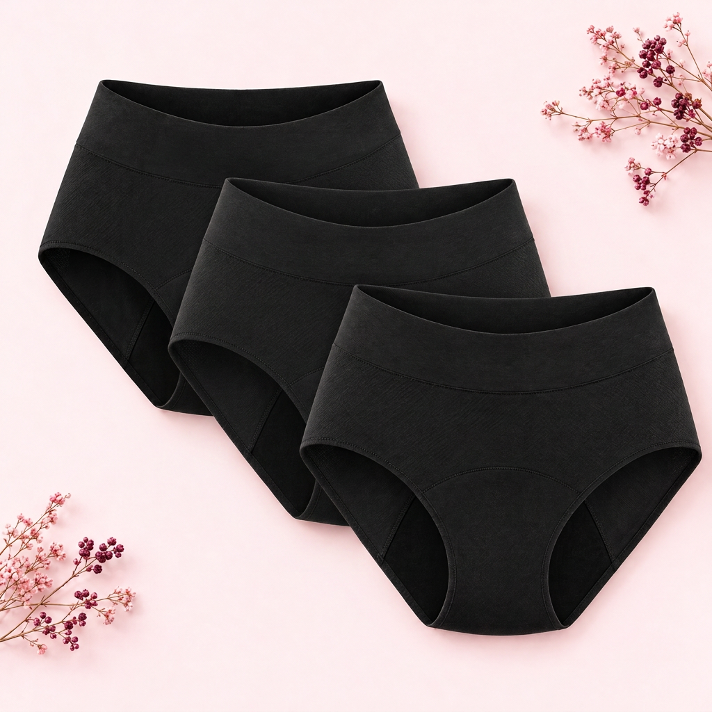3 paia di slip DrySeal™ Nero mezzanotte