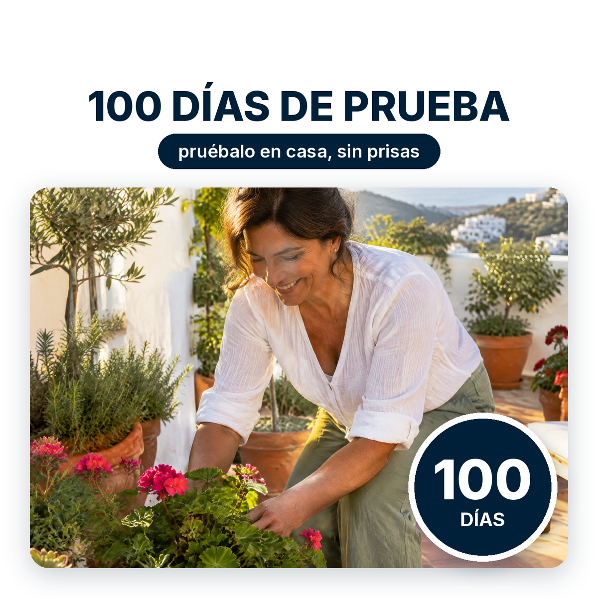 100 días de prueba en casa