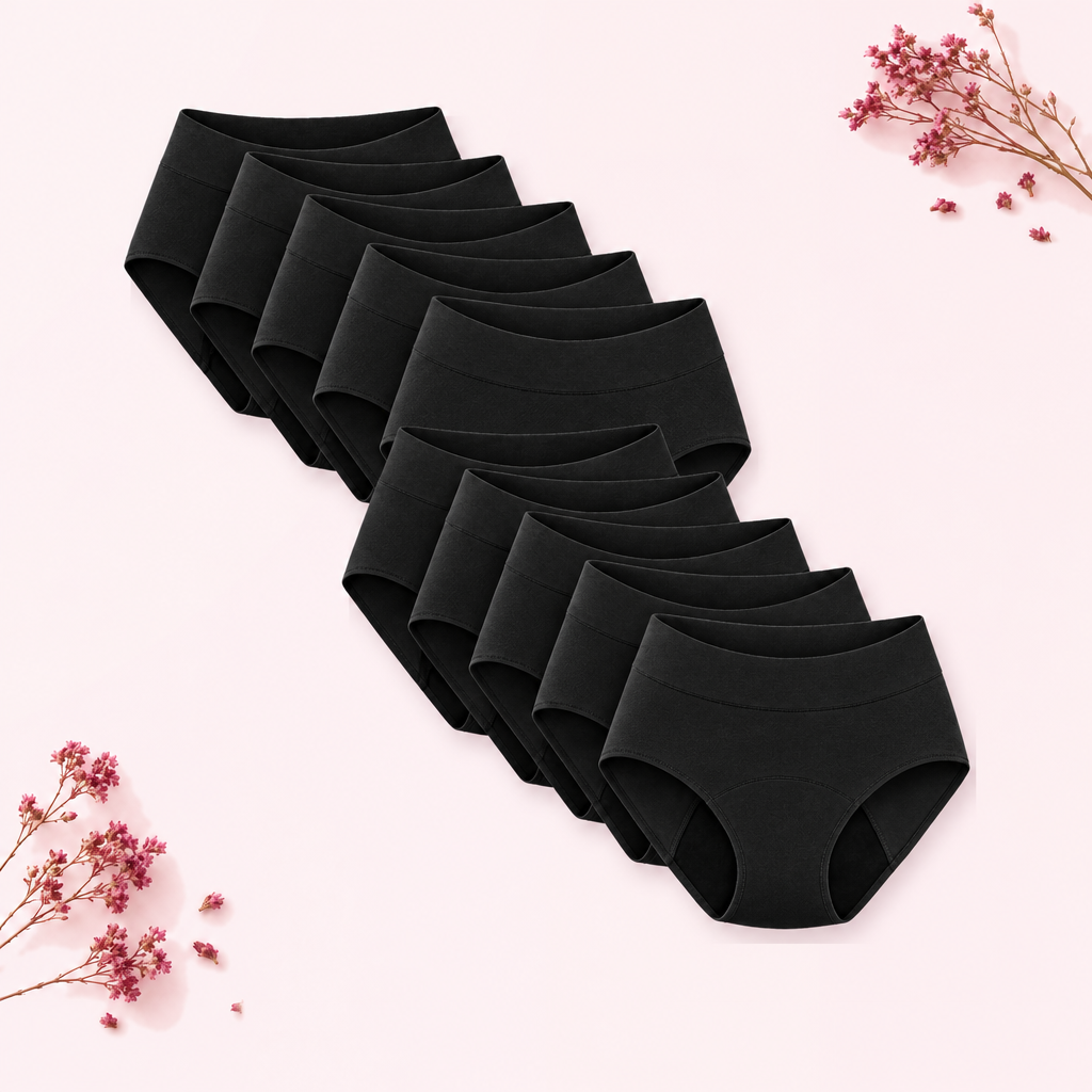 10 paia di slip DrySeal™ Nero mezzanotte