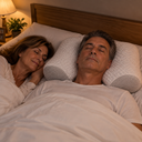 Pareja durmiendo tranquila
