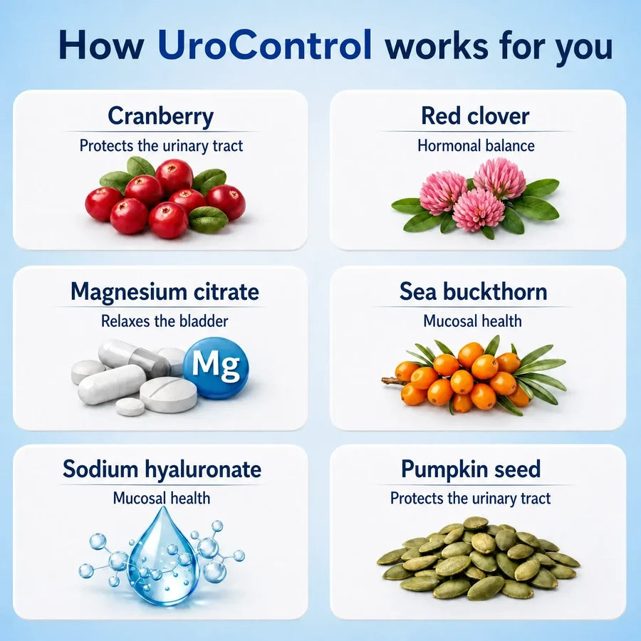 UroControl - Naturally Improves Bladder Leaks, Urgency and Nighttime Bathroom Trips